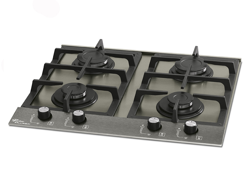 Cooktop 4Q Platinium Prime Escovado