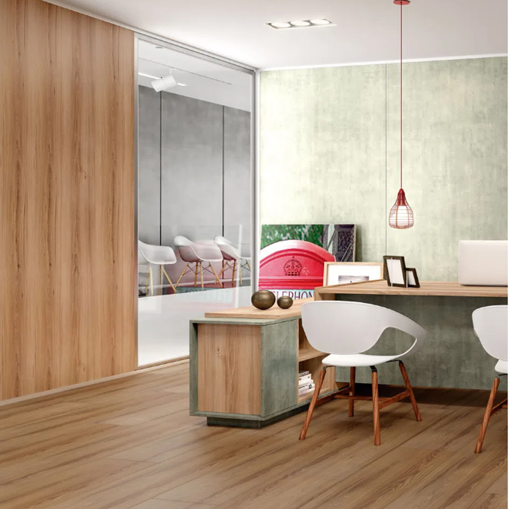 Piso Laminado Eucafloor Clicado New Elegance - Delicato Ash Marrom