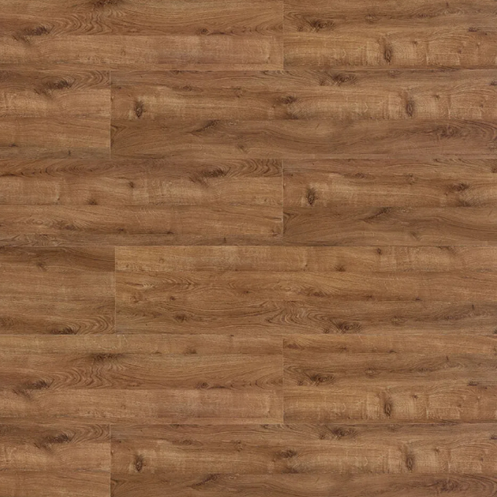 Piso Laminado Eucafloor Clicado New Elegance - Carvalho Sevilha Marrom Avermelhado